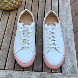 Banana Republic- genuine leather white sneakers